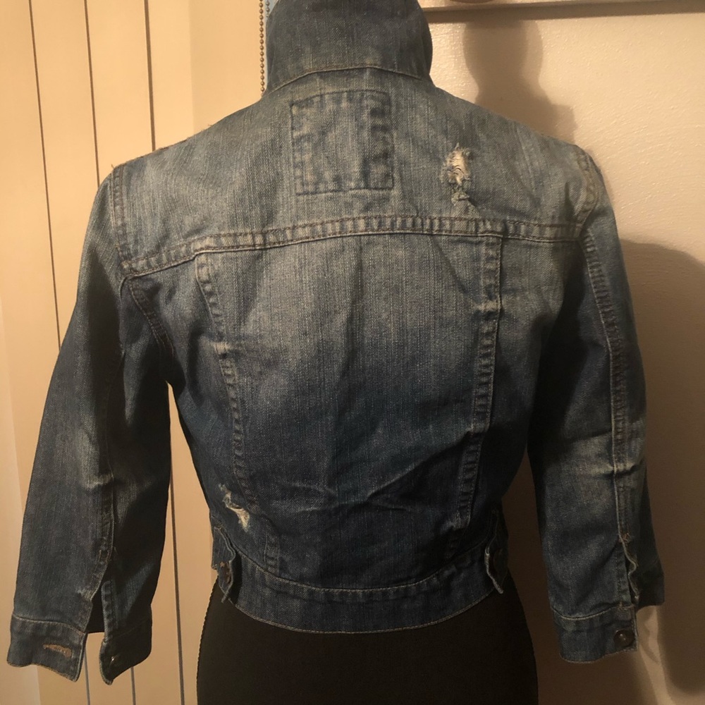 Crop jean jacket - Picture 2 of 4